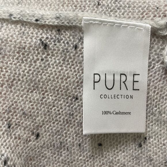 PURE COLLECTION 100% Cashmere Open Front Long Knit Cardigan Sweater Small - Picture 7 of 8